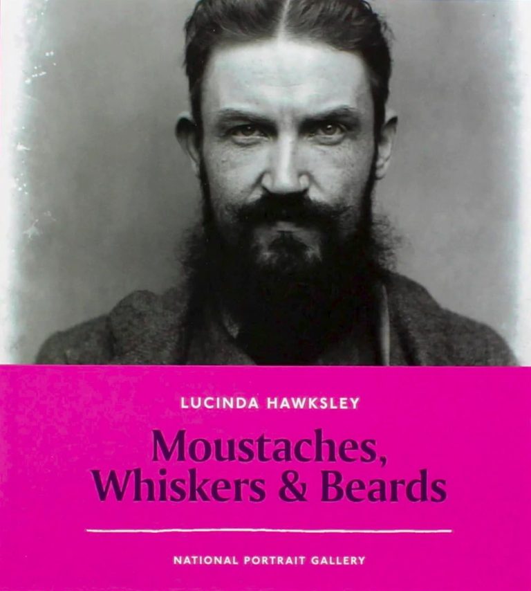 Moustaches, Whiskers and Beards by Lucinda Hawksley (book jacket)