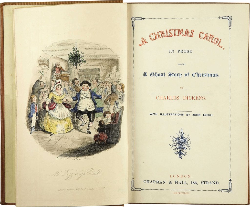 Charles Dickens - A Christmas Carol - Title page  -First edition 1843