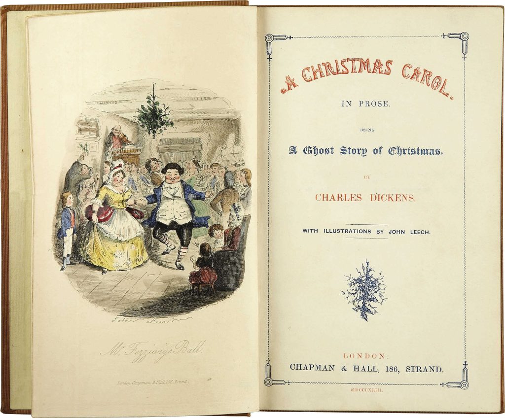 Charles Dickens - A Christmas Carol - Title page -First edition 1843