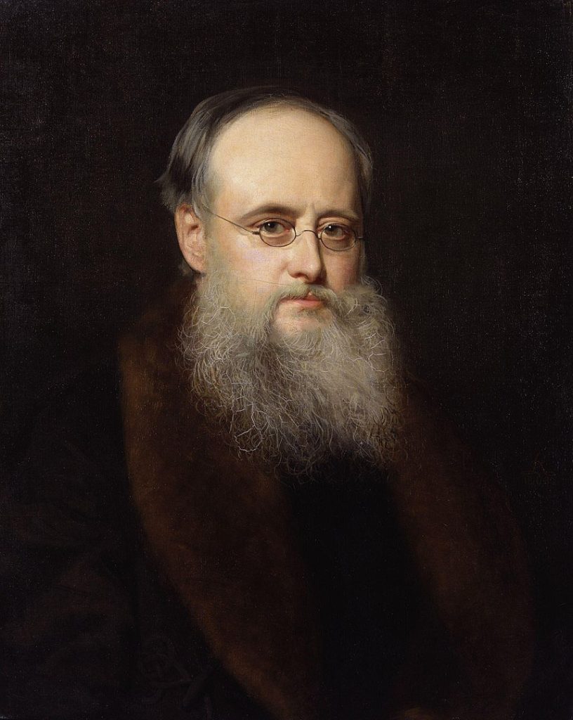 Portrait painting of Wilkie Collins by Rudolph Lehmann