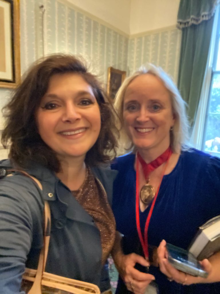 Monica Costa with Lucinda Dickens Hawksley