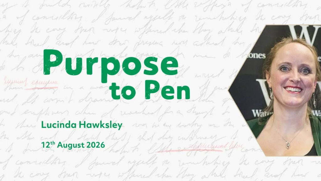 Purpose to Pen Lucinda Hawksley poster
